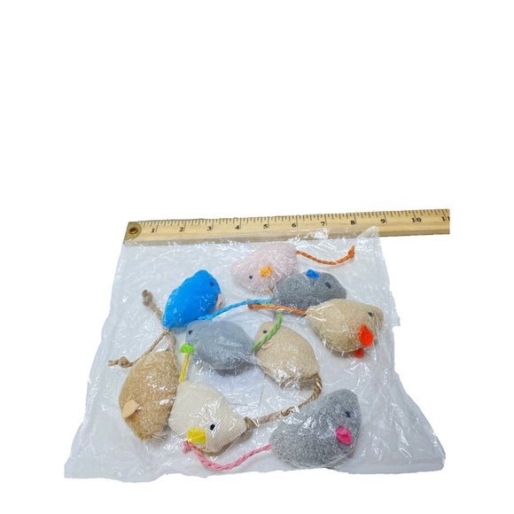 Cat Toys Catnip Infused 9pc Mouse Toys For Cats And Kittens Brand New Cat Toys - Picture 4 of 5